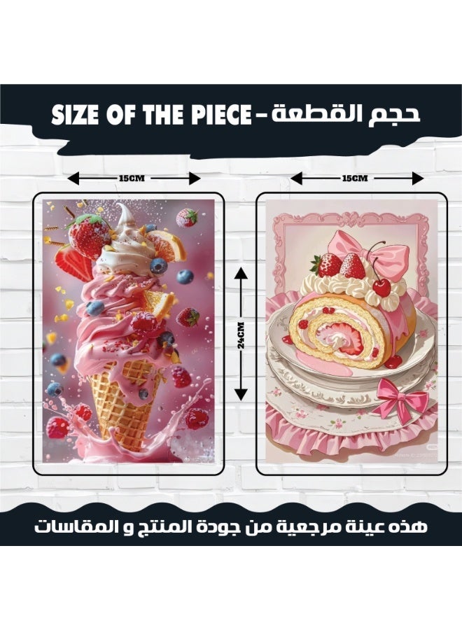 High-end wall art set for kitchens and dining rooms - 12 300g coated panels, modern designs of colorful and delicious food, baked goods and desserts, ideal for decorating homes, restaurants and very upscale cafes. - Image 2